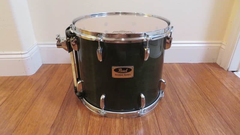 Pearl Session Series 14" (Green Lacquer) Finish Tom. image 1