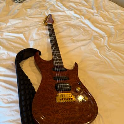 Zion Classic Guitar - Heirloom Redwood Burl glossy image 11