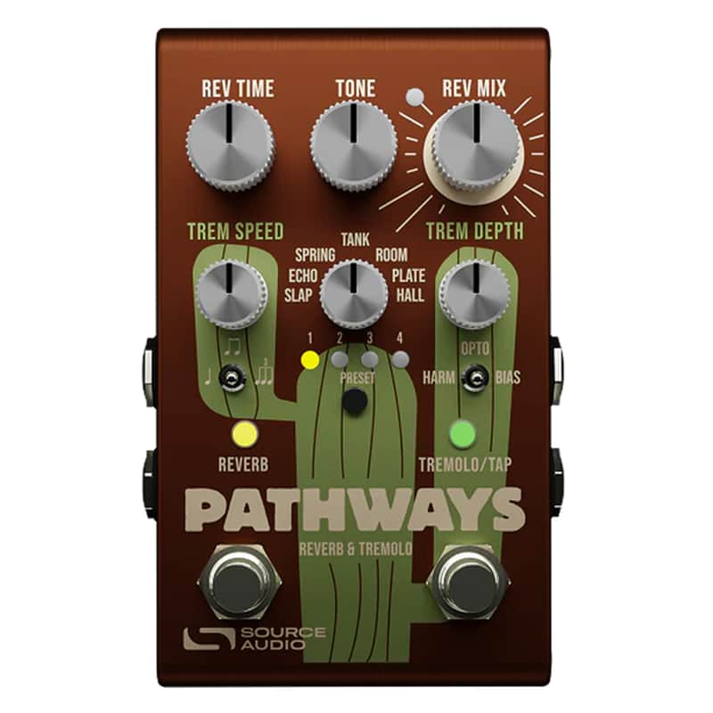 Source Audio Pathways Reverb & Tremolo Pedal image 1