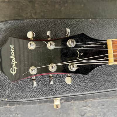 Vintage Epiphone Riviera Japan 1983 Maxons - Wine Red image 7