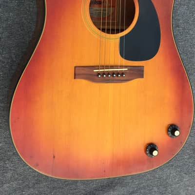 Gibson J-160E 1973 Cherry Sunburst mini P90 pickup image 3