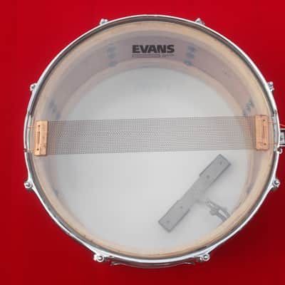 Vintage 1957 Ludwig WFL 6.5x14 White Marine Pearl Snare Drum image 5