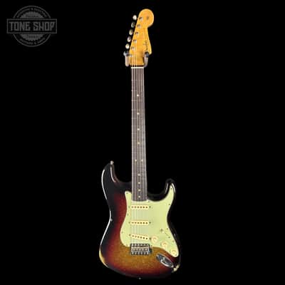 Fender Custom Shop 1963 Stratocaster Relic 3 Tone Sunburst Sparkle w/case TSLTD9OF10 image 4
