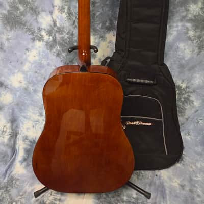 2002 Oscar Schmidt by Washburn OG2QHS Foto Flame Quilted Top Dreadnought Acoustic Guitar New Strings Pro Setup Roadrunner Gigbag image 12