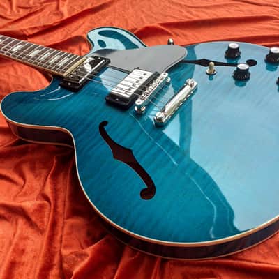 Gibson ES-335 Figured Ocean Water Perimeter * RARE Demo Model * image 5