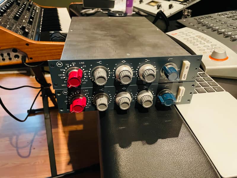AMS Neve 1073 CH Horizontal Mic Preamp / EQ Module 2010s - Blue image 1