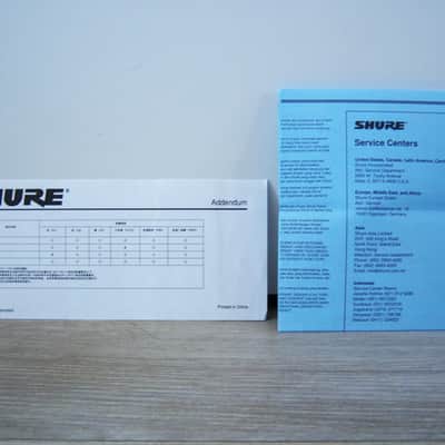 Rare Shure 5575LE 2014 - Satin Chrome dynamic cardioid microphone Low Z w all accessories image 10