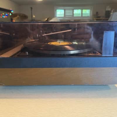 Dual 1226 Vintage Turntable, No Cartridge Platter Spins Tone Arm Moves Cracked image 8