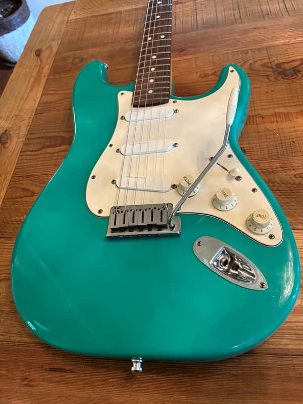 Fender Strat Plus Lace Sensors TBX Wilkinson Sperzels 1988 - Bahama Green image 1