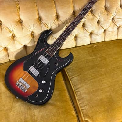 Teisco Electric Bass - Sunburst w/bag image 2
