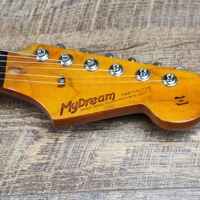 MyDream Partcaster Custom Built - Heavy Relic Sonic Blue J. Mayer image 6