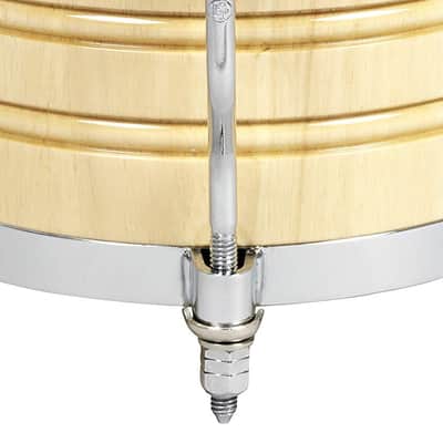 Latin Percussion LP201A-3 Bongo Drum, Natural/Chrome image 4