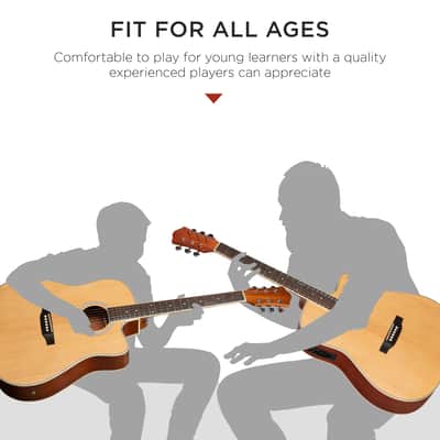 Best Choice Products 41in Beginner Acoustic Electric Cutaway Guitar Set w/ Case, Strap-Blue image 18