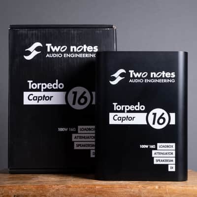 Two Notes Audio Engineering Torpedo Captor 16 Compact Analog Reactive Load Box, Attenuator & Amp DI (used) image 1