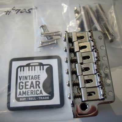 Fender Stratocaster Bridge with Claw, Springs & Screws Vintage Reissue Circa 1990s Chrome image 7