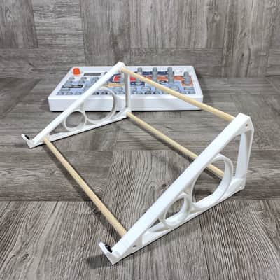 30º Stand for ELEKTRON Model Samples / Cycles desktop modules - DWL - Color WHITE - by KZcraftworks - USA image 5