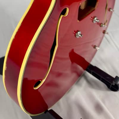 Epiphone Riviera EA-250 Hollowbody Electric Guitar Body MIJ Japan 1970’s - Red image 3
