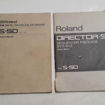 OEM Roland S-50 & Director-s SYS-503 Original Manual 61-Key Digital Sampling Keyboard