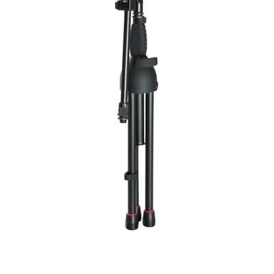 Gator Frameworks Short Tripod Base Microphone Stand with Soft Grip Twist Clutch, Boom Arm, and Both 3/8" and 5/8" Adapters (GFW-MIC-2621) image 2