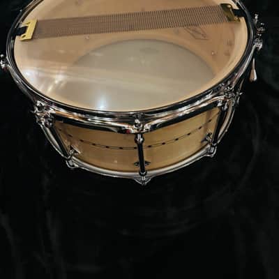 Craviotto Maple Snare Drum - 6.5 inch x 14 inch, Natural with Maple Inlay - Maple image 3