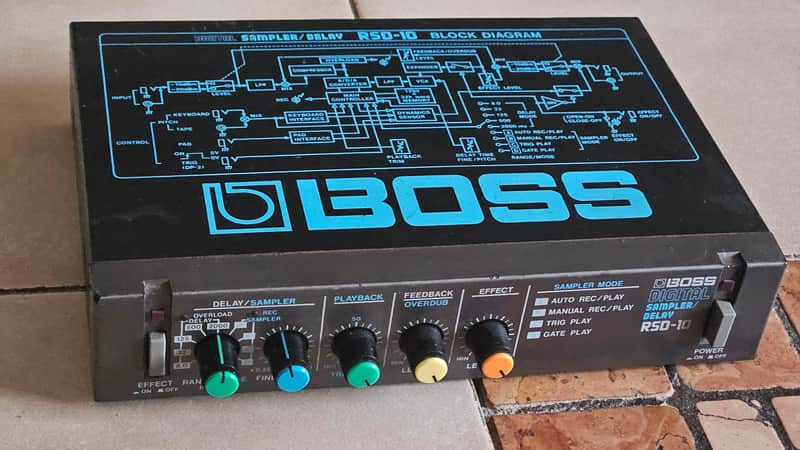 Boss RSD-10 Micro Rack Series Digital Sampler / Delay 1985 - 1991 - Black image 1