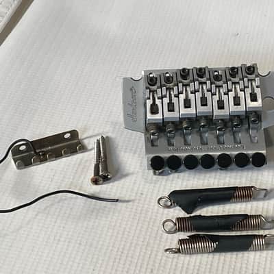 1999 MIJ Jackson DR7 Dinky Guitar JT-580LP Takeuchi Brushed Chrome 7 String Floyd Rose Tremolo Bridge image 1