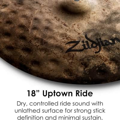 Zildjian A0119 18" A Uptown Ride Cast Cymbal image 9
