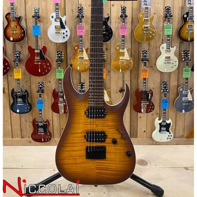Ibanez RGA42FMDEF Dragon Eye Burst Flat image 4