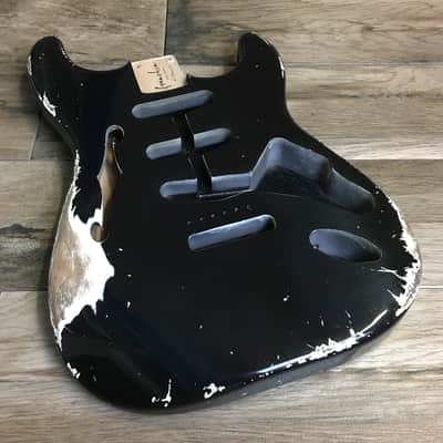 Made to Order - FRANCHIN Mercury F guitar body Relic Aged 100% Nitro Lacquer (Sunburst/ Black/ White/ Blue/ Green/ Yellow/ Red/ Pink/ Burgundy/ Purple/ Gold/ Silver, etc.) Basswood Poplar Stratocaster-Strat-S-Style F-hole Thinline Made in Italy image 13