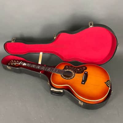 Hofner Höfner Westerngitarre Jumbo Mod 496 sunburst TOP ZUSTAND Case 1970 - 1978 sunburst image 8