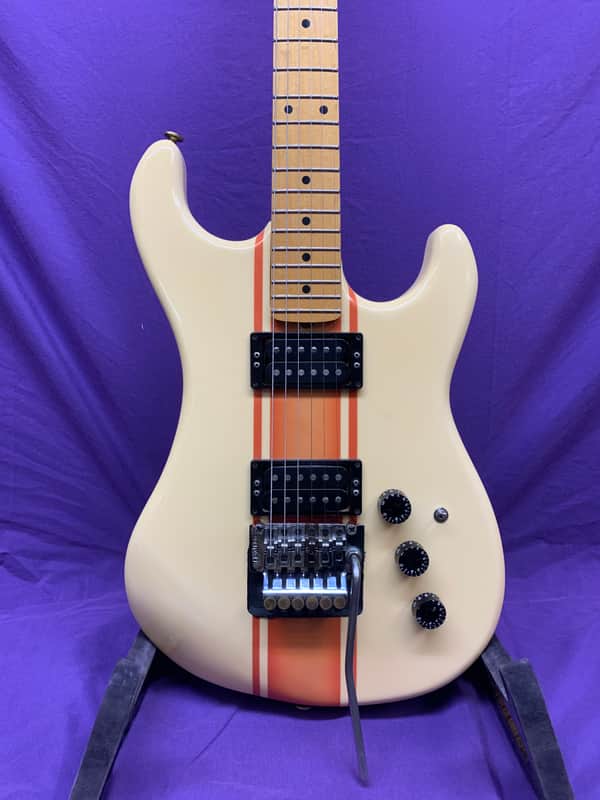 1982 Kramer Pacer Series "B-Plate" Cream/Coral Stripe image 1