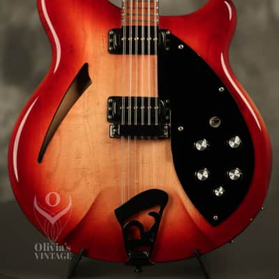 1995 Rickenbacker 360/12 string BT Fireglo w/BLACK hardware + binding!!! image 1