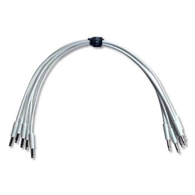 Super-Slim Eurorack Patch Cables (5 pack)-250cm / White image 1