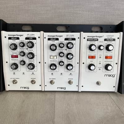 Moog Voyager XL & Moogerfooger Complete Collection (white edition) with lots of accessories White Edition image 9