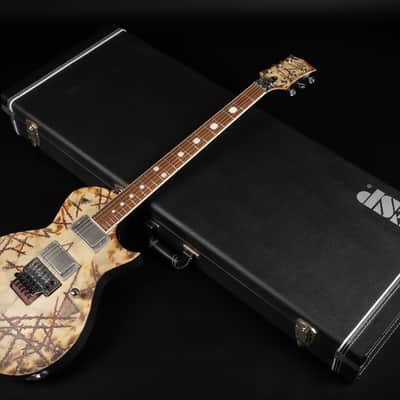 Immagine 2019 ESP E-II RZK-II Burnt Richard Z Signature - Distressed & Burnt | Japan Singlecut Rammstein Active EMG 81 Humbucker Pickups 4.19kg | CoA OHSC - 25
