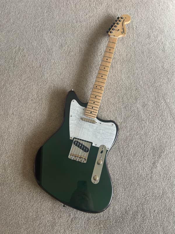 (Guitar Garage Build) Fender Jazzcaster Chameleon Green image 1