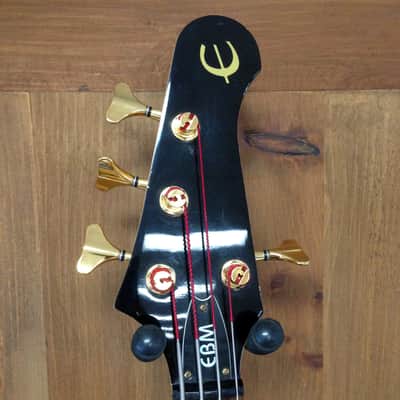 1998 Epiphone EBM-4 EBM 4 String Bass - Cherry w/ Epiphone Case image 6