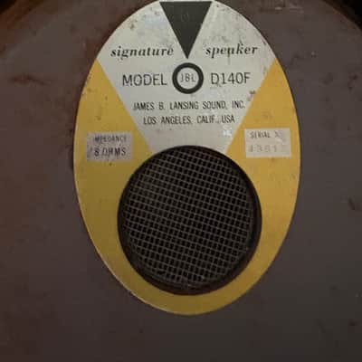 JBL D140F 15" SPEAKER - 1968/69, AlNiCo magnet!  8 ohms image 5