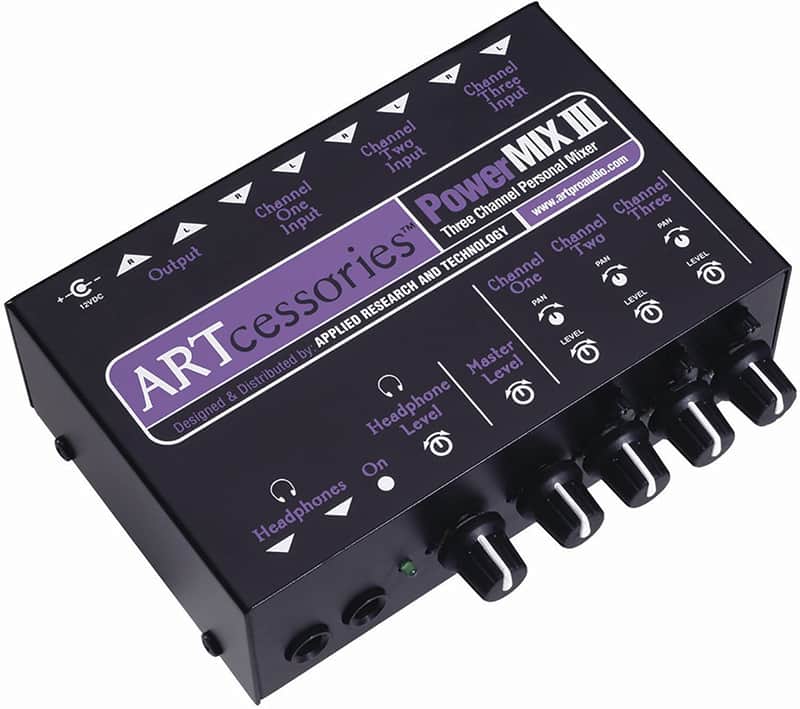 ART PowerMIX III 3-Channel Personal Stereo Mixer image 1