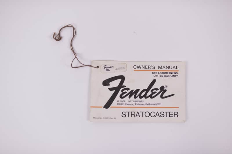 1979 Vintage Fender Stratocaster Owner's MANUAL Original 1970's Strat Case Candy image 1