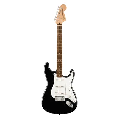 Used Squier Affinity Stratocaster Mustang Micro Pack - Black w/Laurel FB image 3