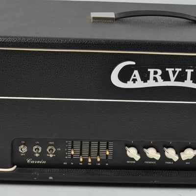 Vintage Carvin X-100 100 Watt Guitar Head Tube Amp Amplifier With Footswitch image 2