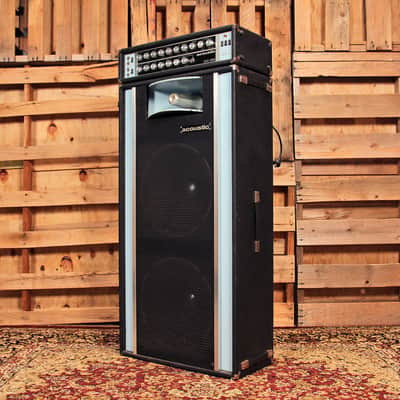 Acoustic Model 260 head w/261 cabinet Late 1960's Black and Blue image 3