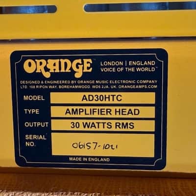 Orange AD30HTC30w Twin Channel image 3