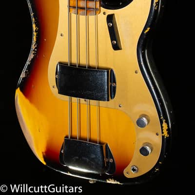 Fender Custom Shop 1958 Precision Bass Heavy Relic 3-Tone Sunburst (339) image 1