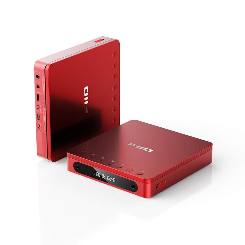 FiiO DM13 Multifunctional Portable Stereo CD Player with Long-Lasting Battery, Supports USB Ripping, Optical/coaxial/3.5mm/4.4mm outputs (Red Bluetooth) image 1