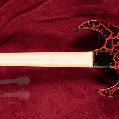 B.C. Rich Gunslinger Retro II with Floyd Rose - Red Crackle image 14