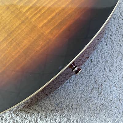 Caraya 40 Inch Acoustic Guitar in Sunburst, Tiger Maple Top, Rosewood Fingerboard image 6