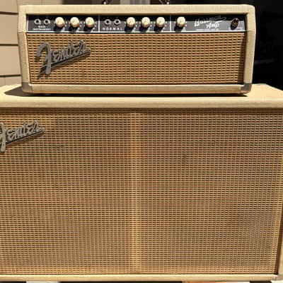 1962 Fender Bassman 50W Blonde Piggyback Amp & Cab image 1