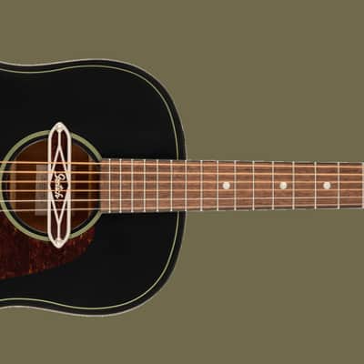 Gretsch Roots Collection Jim Dandy Deltoluxe Dreadnought Black Electro Acoustic Guitar image 4